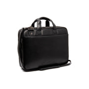 Iseo Full-Grain Leather Laptop Bag til Mænd in Classic 100% Full-Grain Leather - Full Exterior Front Profile View | Buy Online