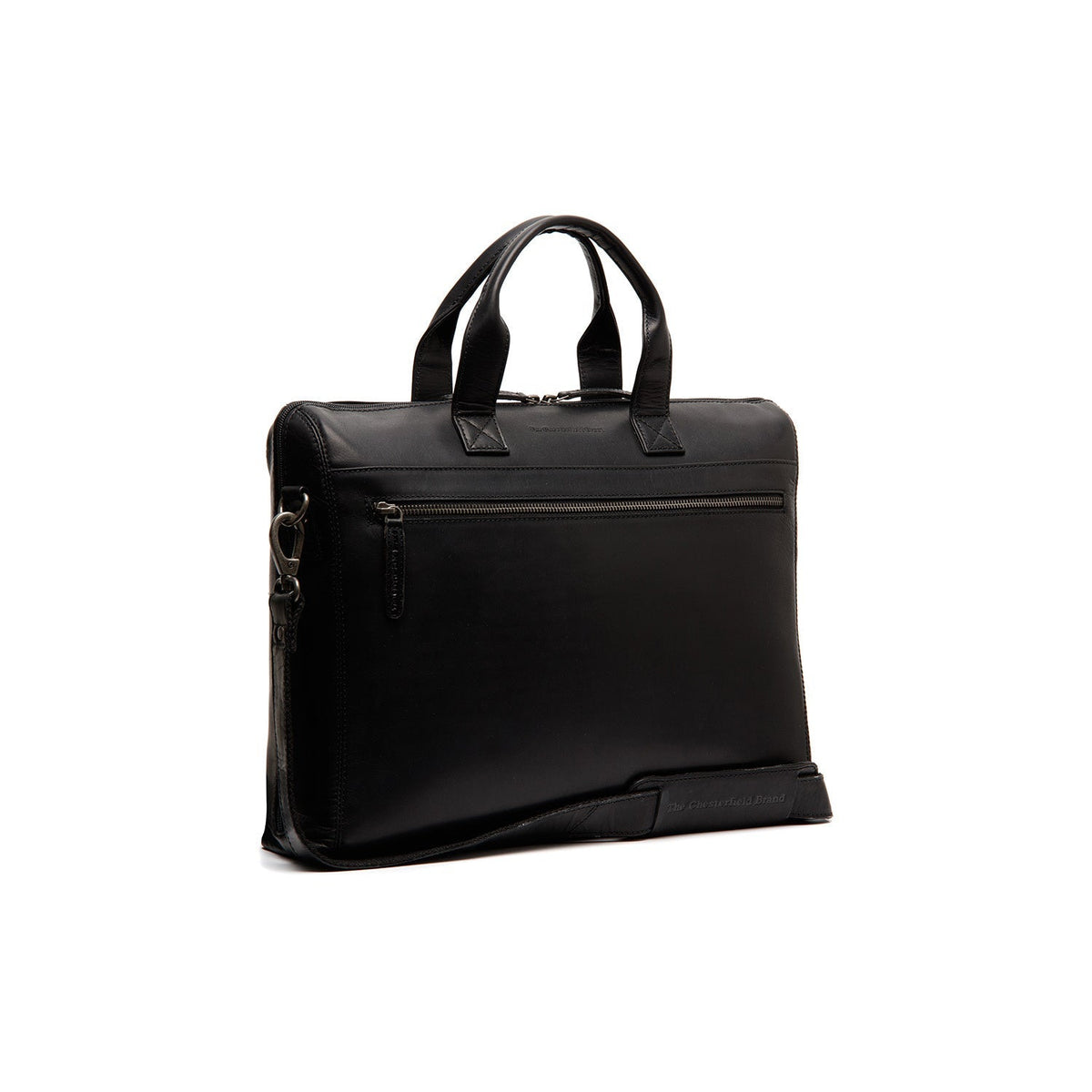 Levanto Full-Grain Leather Laptop Bag til Kvinder in Classic 100% Full-Grain Leather - Full Exterior Front Profile View | Buy Online