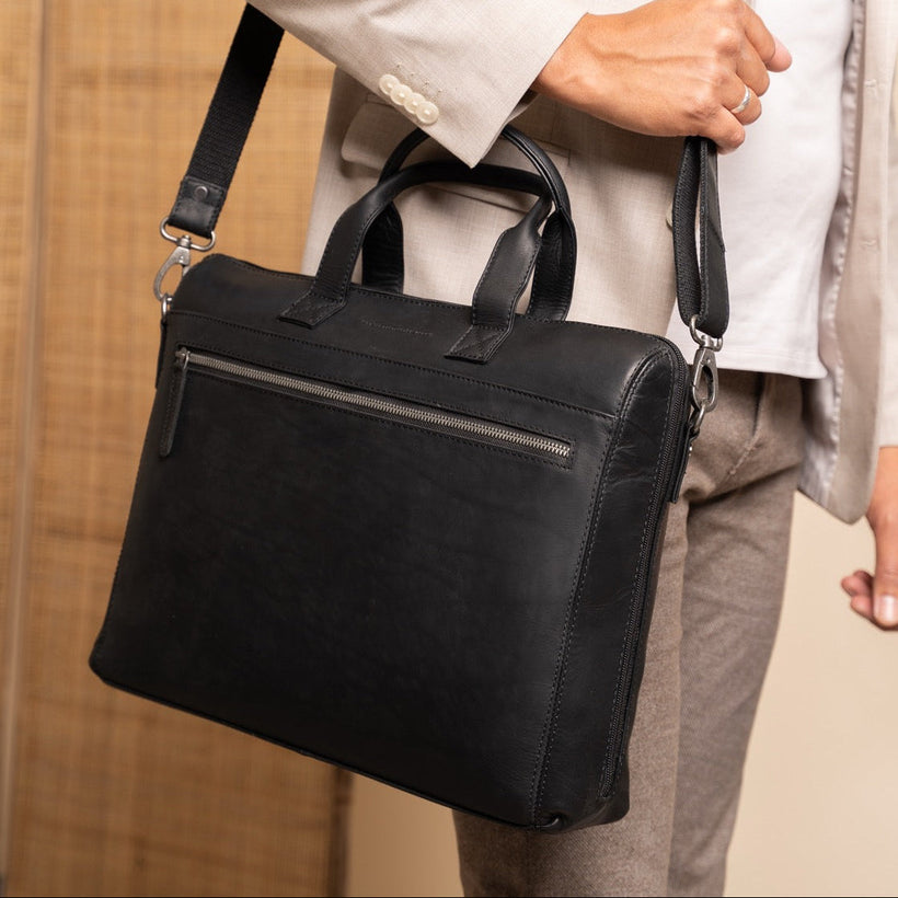 Levanto Full-Grain Leather Laptop Bag til Kvinder