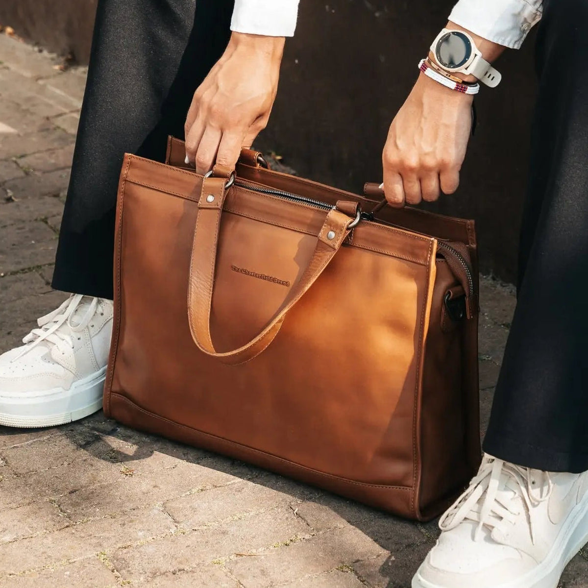 
Manly Computertaske i læder – alternate product view 2