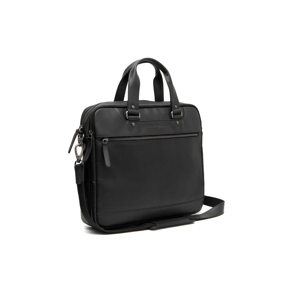 Montara Full-Grain Leather Laptop Bag til Kvinder in Classic 100% Full-Grain Leather - Full Exterior Front Profile View | Buy Online