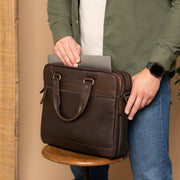 Montara Full-Grain Leather Laptop Bag til Kvinder – alternate product view 3