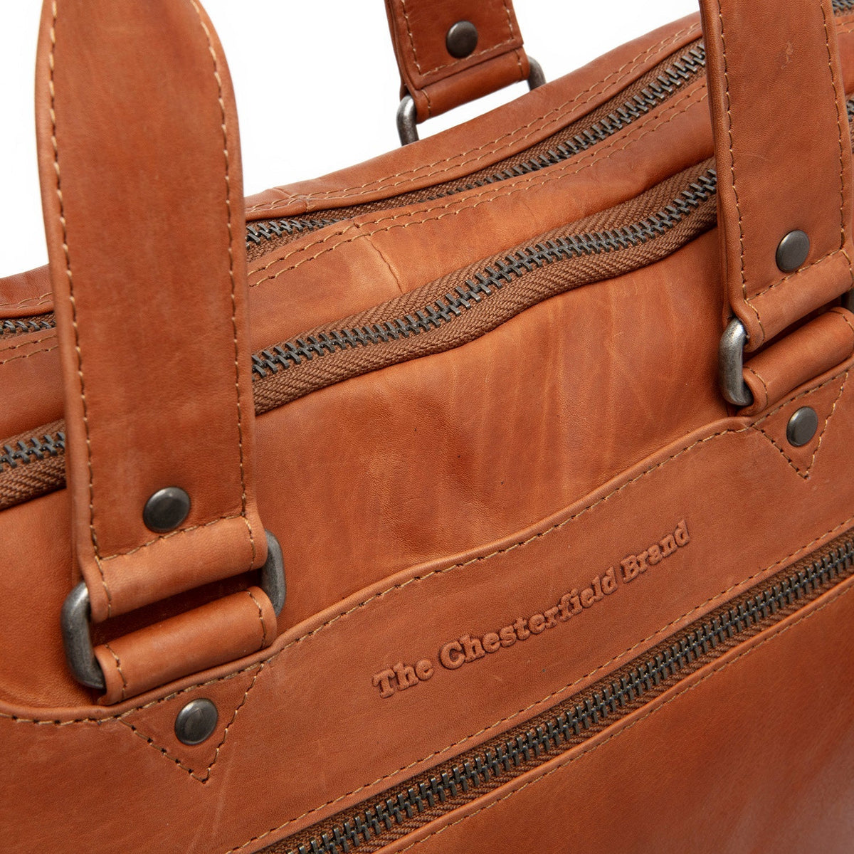 Montara Full-Grain Leather Laptop Bag til Kvinder – alternate product view 2