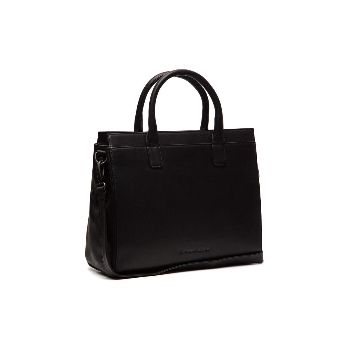 Rivera Full-Grain Leather Laptop Bag i klassisk 100% kernelæder - Full Exterior Forfra med skræddersyet silhuet | Køb online