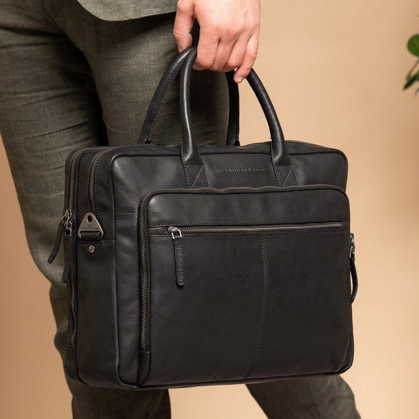 Tacama Full-Grain Leather Laptop Bag til Kvinder