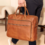 Tacama Full-Grain Leather Laptop Bag til Kvinder – alternate product view 2