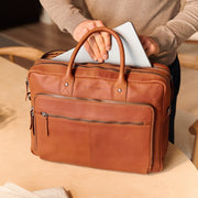Tacama Full-Grain Leather Laptop Bag til Kvinder – alternate product view 3