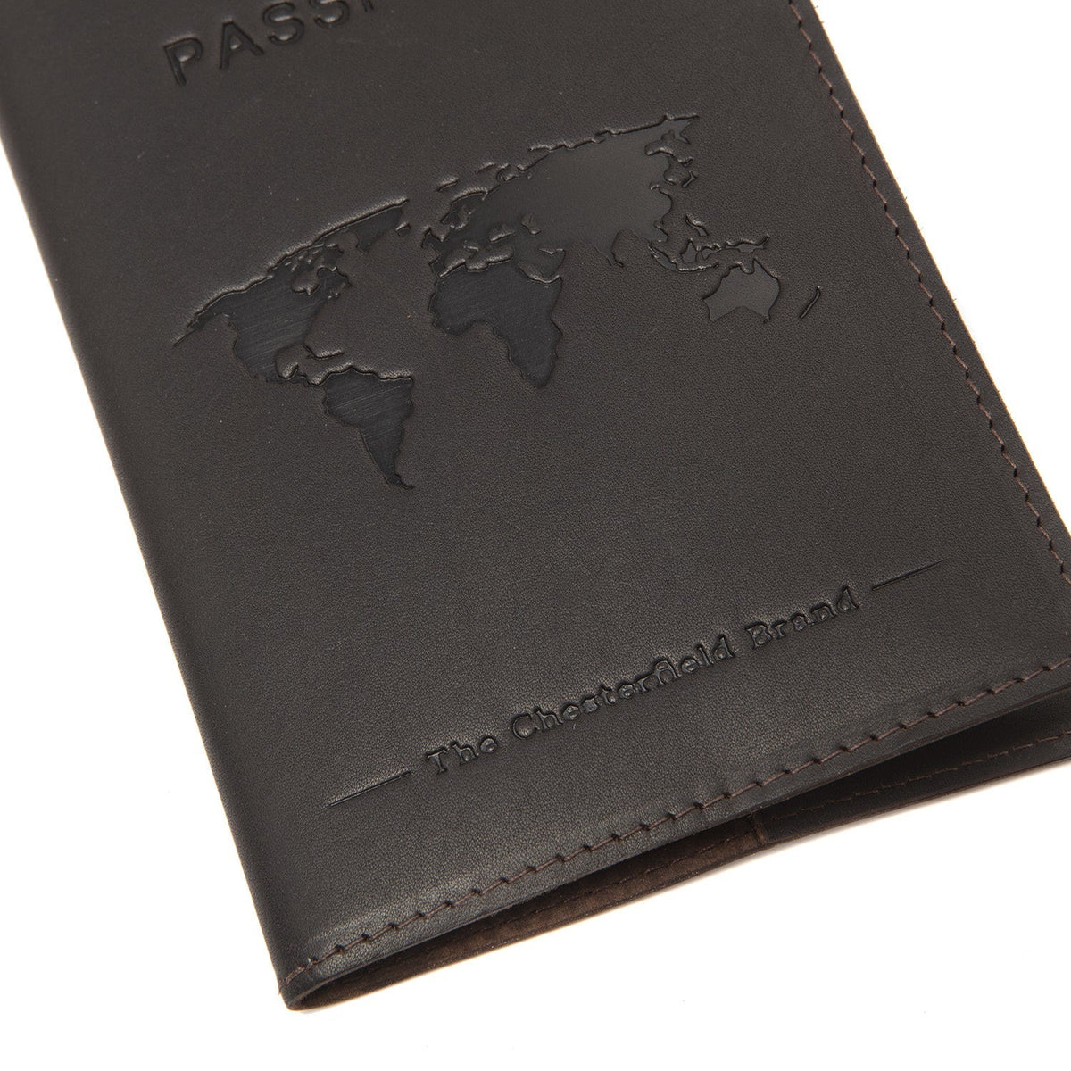 Tailored Rib Cuffs &amp; Hem Craftsmanship Construction Detail on Leather Passport Case til Kvinder