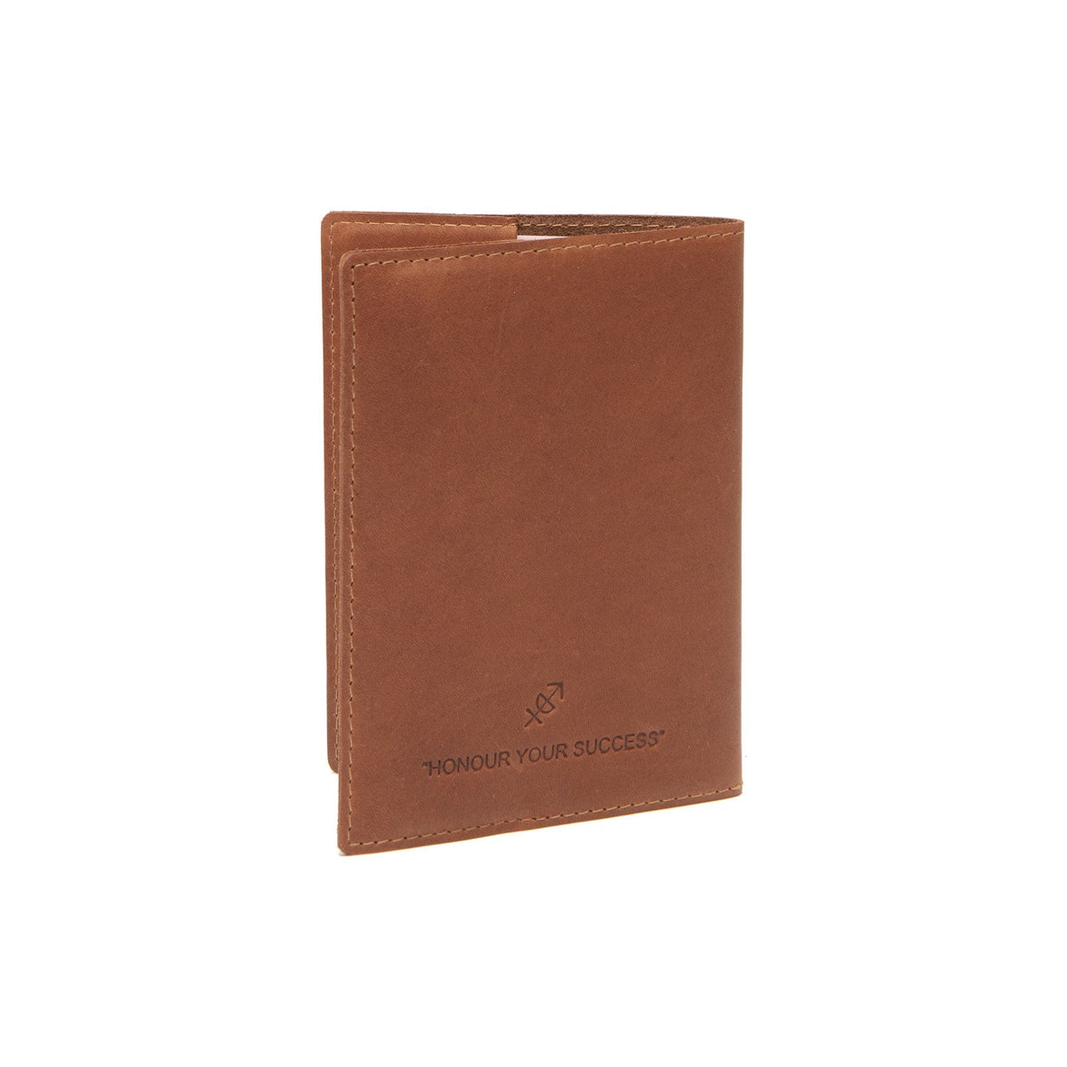 Cognac Leather Passport Case til Kvinder, detail view 1