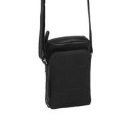 Hamilton Full-Grain Leather Phone Bag til Kvinder in Classic 100% Full-Grain Leather - Front Profile View &amp; Tailored Silhouette | Buy Online