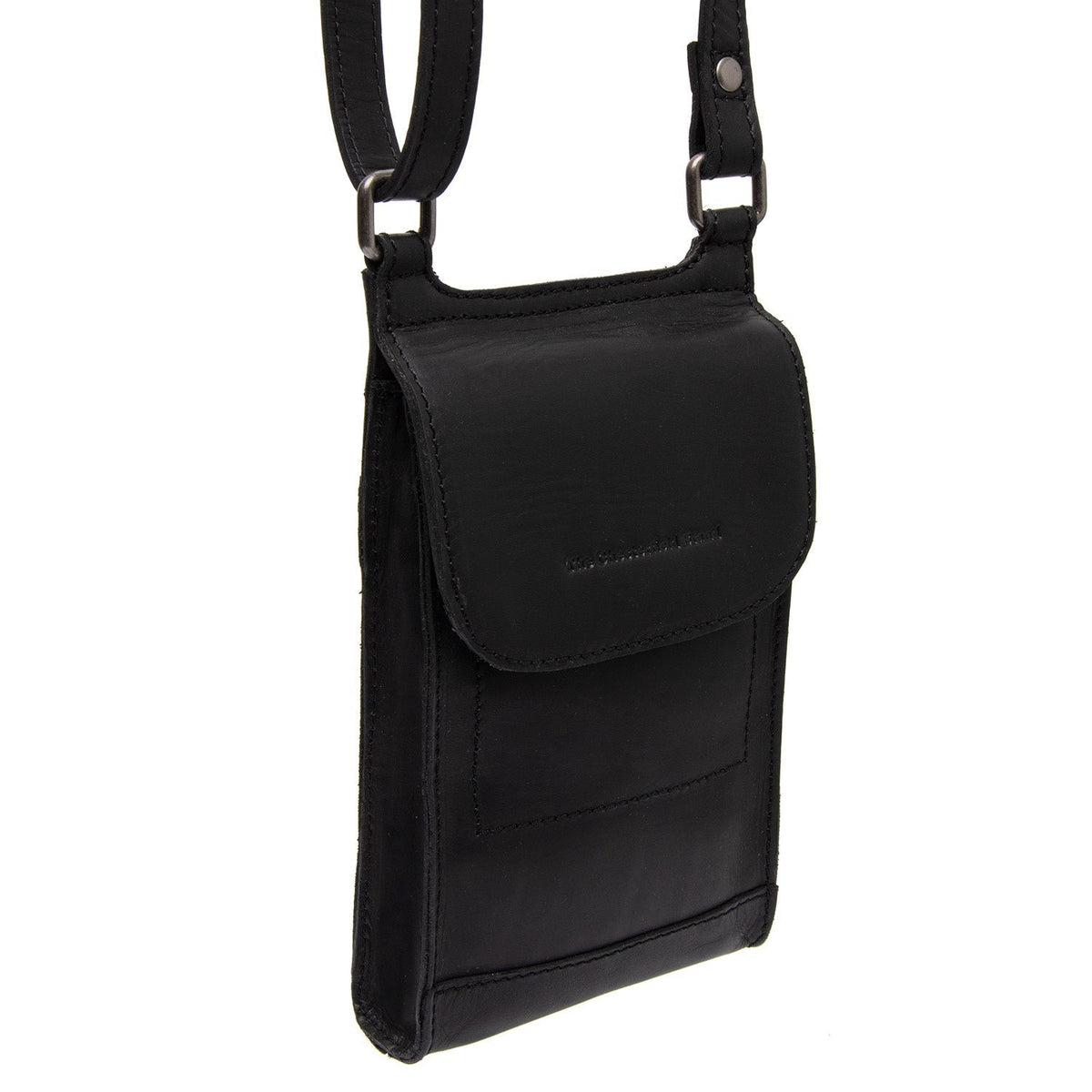 Nebra Full-Grain Leather Phone Bag til Kvinder in Classic 100% Full-Grain Leather - Front Profile View &amp; Tailored Silhouette | Buy Online