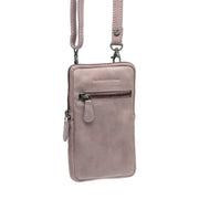 Salta Full-Grain Leather Phone Bag til Kvinder in Classic 100% Full-Grain Leather - Front Profile View &amp; Tailored Silhouette | Buy Online