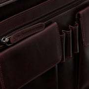 Brown Leather Portfolio Moreton til Kvinder, detail view 3