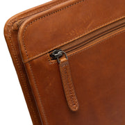 Cognac Leather Portfolio Moreton til Kvinder, detail view 4