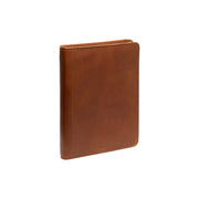 Cognac Leather Portfolio Moreton til Kvinder, front view