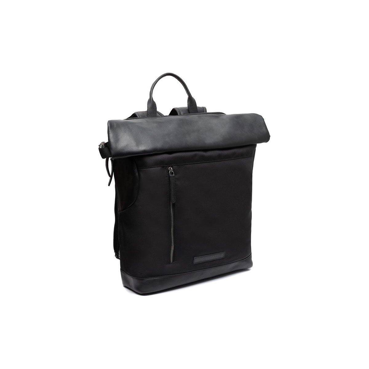 Bornholm Full-Grain Leather Roll-top Backpack til Kvinder in Classic 100% Full-Grain Leather - Full Exterior Front Profile View | Buy Online