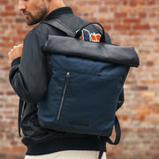 Bornholm Full-Grain Leather Roll-top Backpack til Kvinder – alternate product view 2