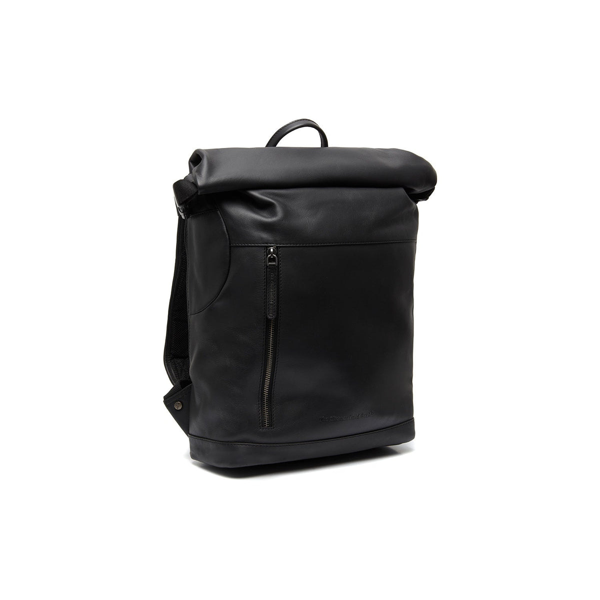 Mazara Full-Grain Leather Roll-top Backpack til Kvinder in Classic 100% Full-Grain Leather - Full Exterior Front Profile View | Buy Online