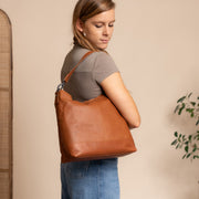 Amelia Full-Grain Leather Shoulder Bag til Kvinder – alternate product view 2