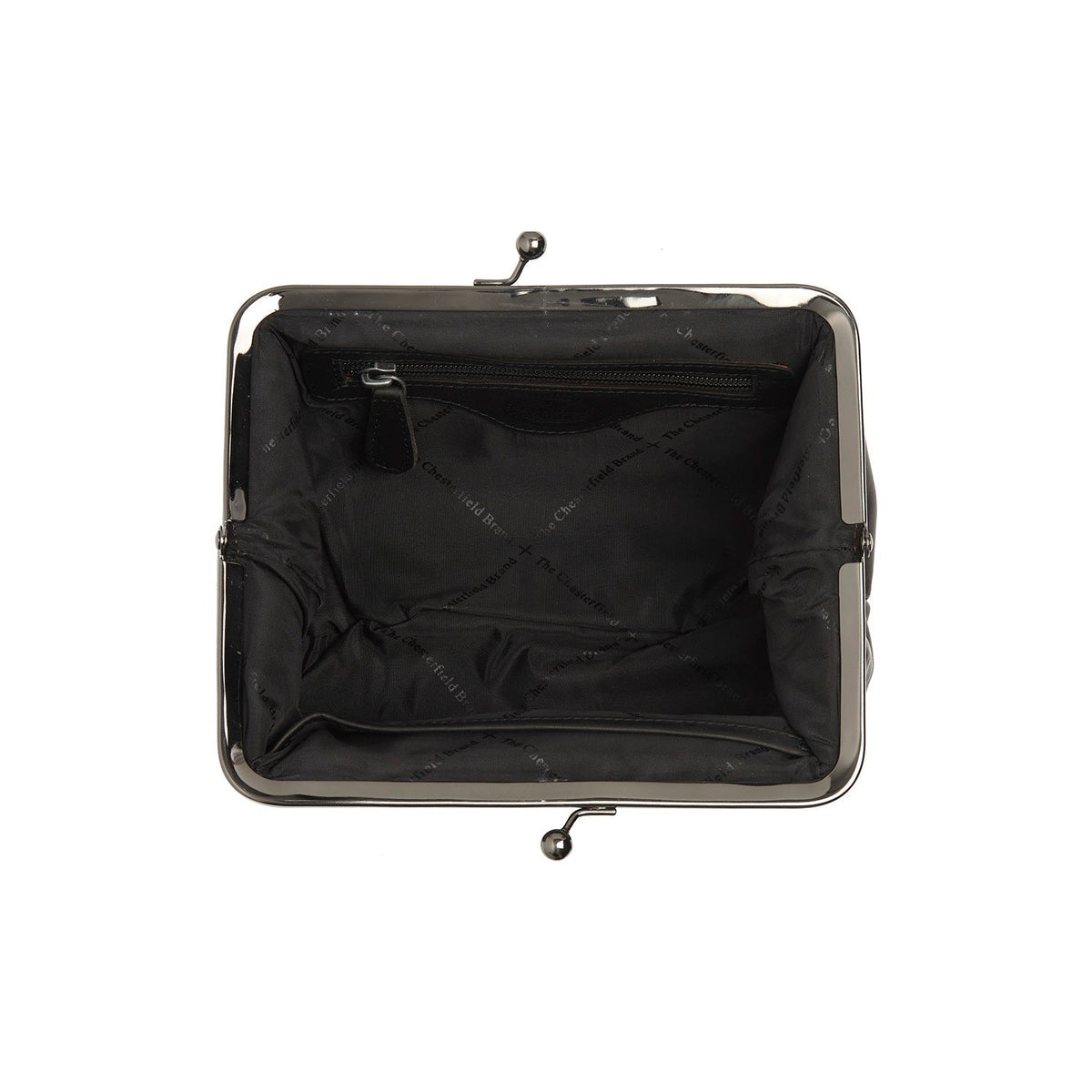 Solid Antique Brass Hardware &amp; Heavy-Duty Dual Zipper Detail on Andrade Full-Grain Leather Shoulder Bag til Kvinder