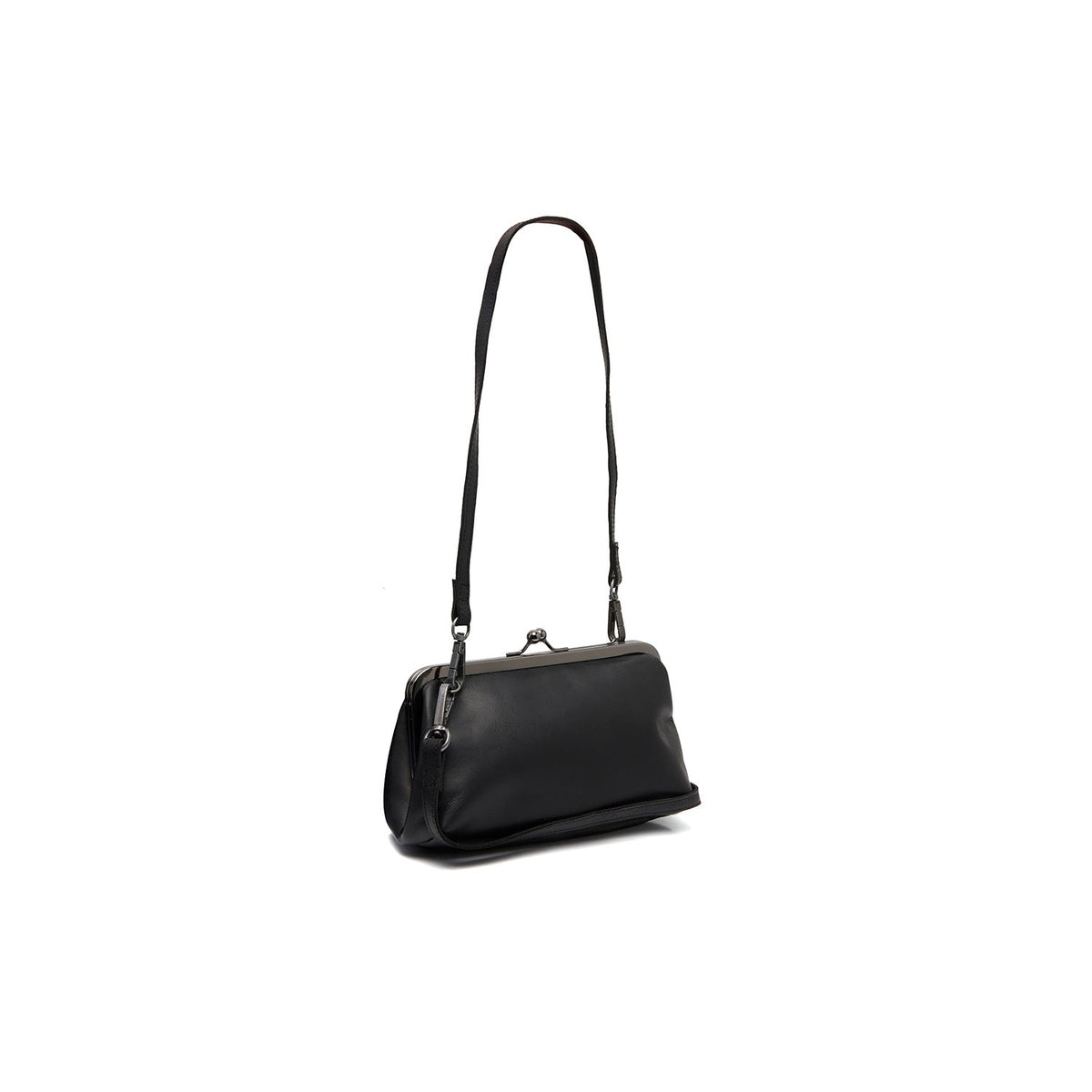 Andrade Full-Grain Leather Shoulder Bag til Kvinder in Classic 100% Full-Grain Leather - Full Exterior Front Profile View | Buy Online