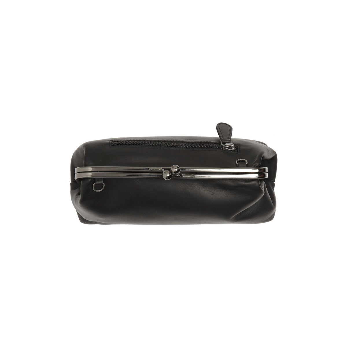 Andrade Full-Grain Leather Shoulder Bag til Kvinder - Structured Side Profile Showing Gusset Depth &amp; Expansion Capacity