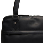 
Classic 100% Full-Grain leather Bag - Bagfra med forstærkede læderremme og syninger