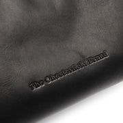 Christie Full-Grain Leather Shoulder Bag til Kvinder - Structured Side Profile Showing Gusset Depth &amp; Expansion Capacity
