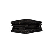 Solid Antique Brass Hardware &amp; Heavy-Duty Dual Zipper Detail on Fidenza Full-Grain Leather Shoulder Bag til Kvinder
