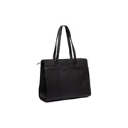 Fidenza Full-Grain Leather Shoulder Bag til Kvinder in Classic 100% Full-Grain Leather - Full Exterior Front Profile View | Buy Online