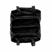 Solid Antique Brass Hardware &amp; Heavy-Duty Dual Zipper Detail on Gail Full-Grain Leather Shoulder Bag til Kvinder