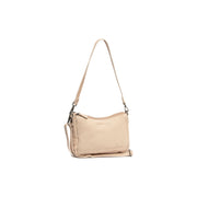 Irving Full-Grain Leather Shoulder Bag til Kvinder in Classic 100% Full-Grain Leather - Full Exterior Front Profile View | Buy Online