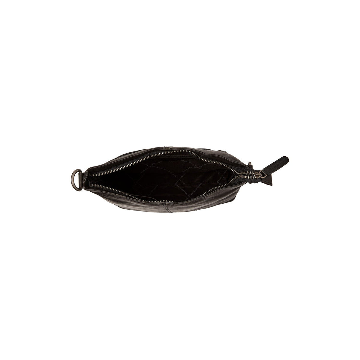 Jen Full-Grain Leather Shoulder Bag til Kvinder - Structured Side Profile Showing Gusset Depth &amp; Expansion Capacity