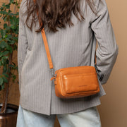 Liora Full-Grain Leather Shoulder Bag til Kvinder – alternate product view 2