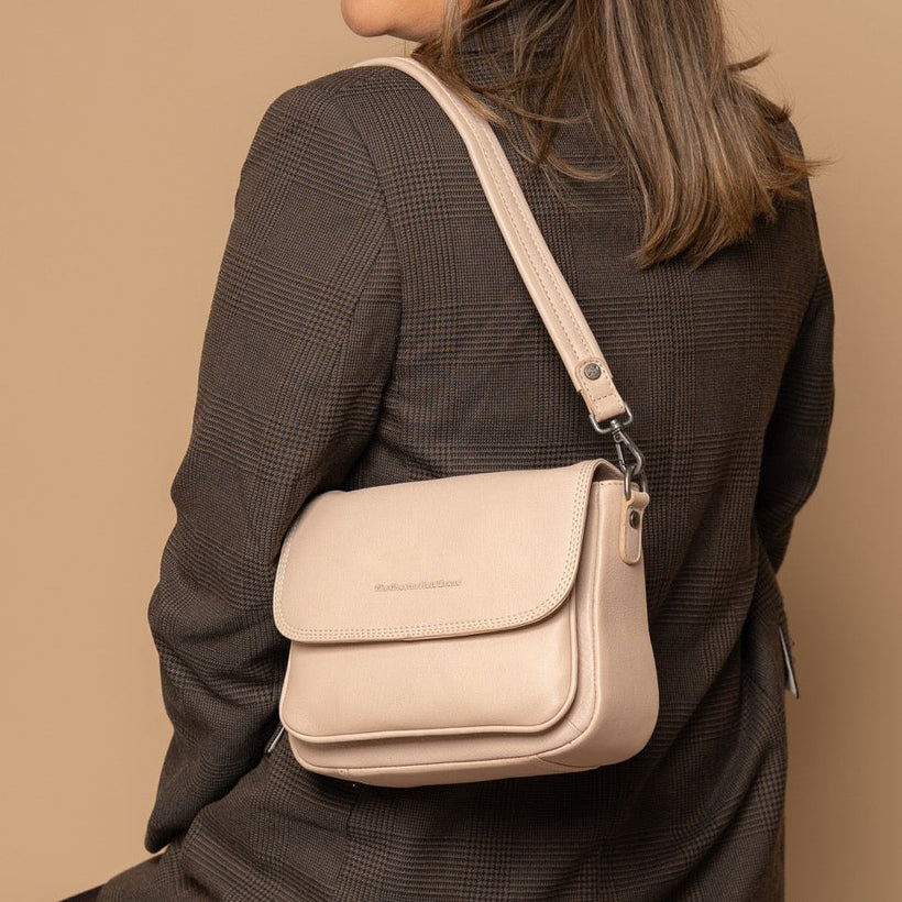 Miloa Full-Grain Leather Shoulder Bag til Kvinder