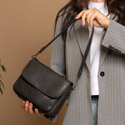 Miloa Full-Grain Leather Shoulder Bag til Kvinder – alternate product view 2