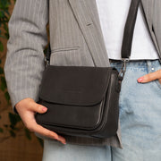 Miloa Full-Grain Leather Shoulder Bag til Kvinder – alternate product view 3