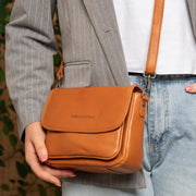 Miloa Full-Grain Leather Shoulder Bag til Kvinder – alternate product view 2