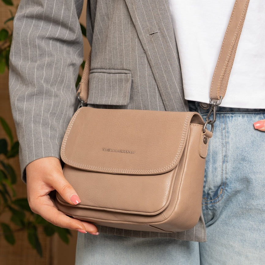 Miloa Full-Grain Leather Shoulder Bag til Kvinder – alternate product view 2