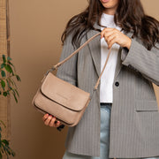 Miloa Full-Grain Leather Shoulder Bag til Kvinder – alternate product view 3