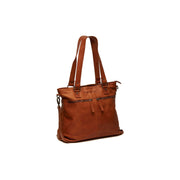 Rome Full-Grain Leather Shoulder Bag til Kvinder in Classic 100% Full-Grain Leather - Full Exterior Front Profile View | Buy Online