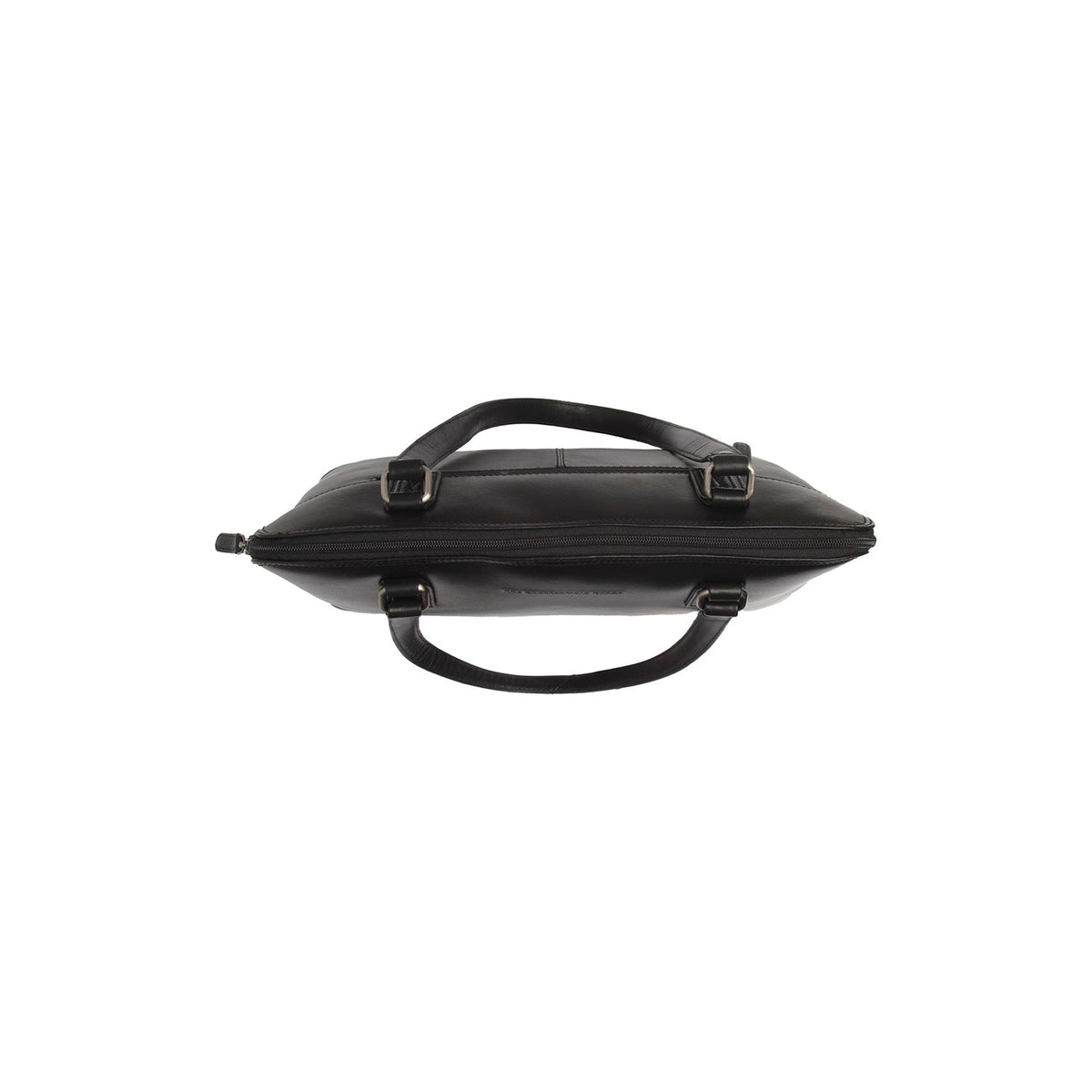 Selvino Full-Grain Leather Shoulder Bag til Kvinder - Structured Side Profile Showing Gusset Depth &amp; Expansion Capacity