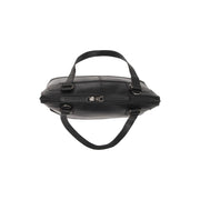 Solid Antique Brass Hardware &amp; Heavy-Duty Dual Zipper Detail on Seron Full-Grain Leather Shoulder Bag til Kvinder