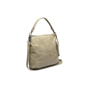 Sintra Full-Grain Leather Shoulder Bag til Kvinder in Classic 100% Full-Grain Leather - Full Exterior Front Profile View | Buy Online