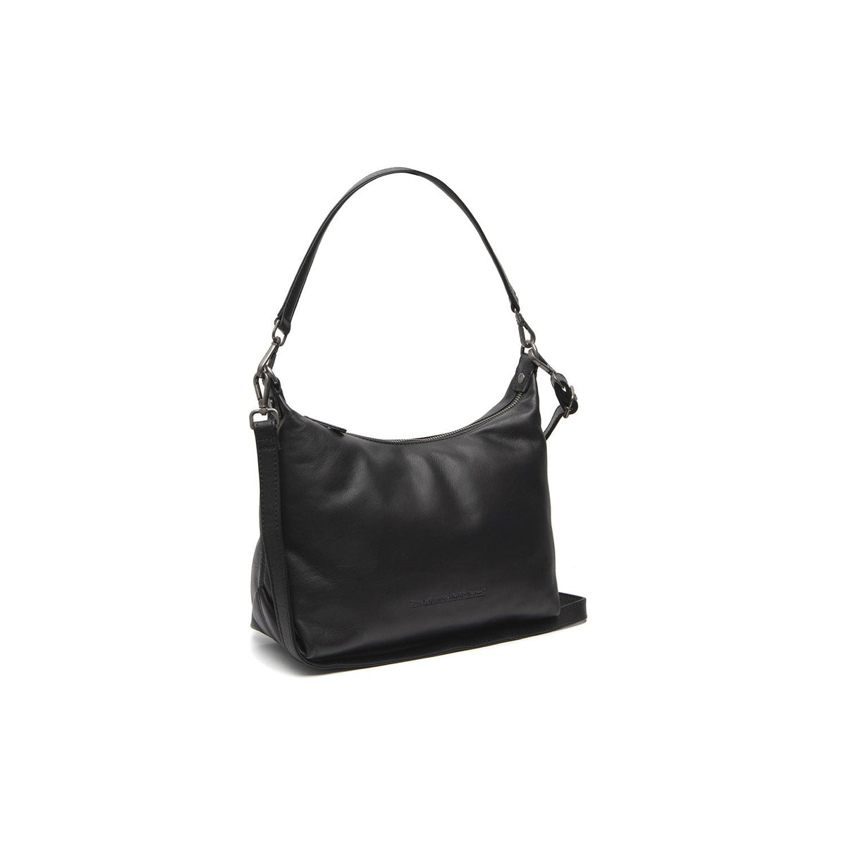 Skara Full-Grain Leather Shoulder Bag til Kvinder in Classic 100% Full-Grain Leather - Full Exterior Front Profile View | Buy Online