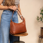 Skara Full-Grain Leather Shoulder Bag til Kvinder – alternate product view 3