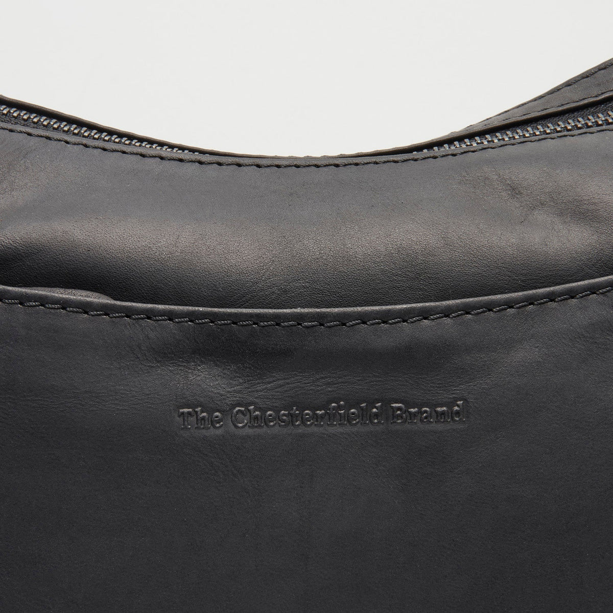 
Classic 100% Full-Grain leather Bag - Bagfra med forstærkede læderremme og syninger