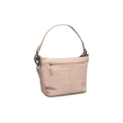 Zarita Full-Grain Leather Shoulder Bag til Kvinder in Classic 100% Full-Grain Leather - Full Exterior Front Profile View | Buy Online