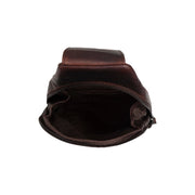Brown Leather Sling Bag Bowey til Kvinder, detail view 3