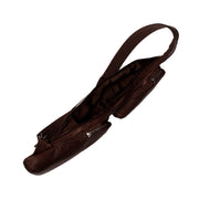 Brown Leather Sling Bag Logan til Kvinder, detail view 3